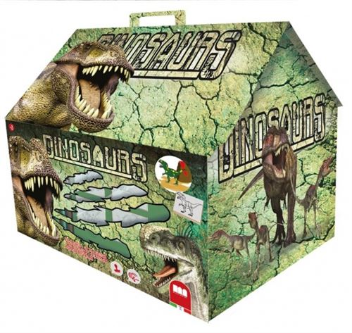 Multiprint Marron Coloriages Dinosaurs 17 Pièces Vert