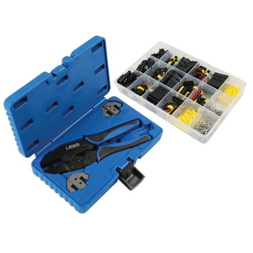 Lot superseal : coffret connecteurs etanches et pince - Laser Tools