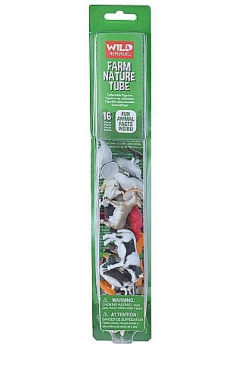 Wild Republic Nature Tube : Ferme 16 pièces multicolore