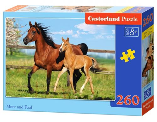 Puzzle 260 Pièces : La jument et son poulain, Castorland