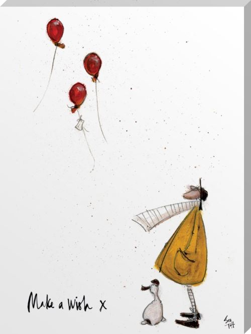 Sam Toft imprimée Make a Wish 30 x 40 x 3.8 cm