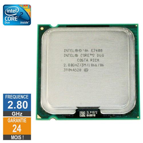 Processeur Intel Core 2 Duo E7400 2.80Ghz Slb9Y Lga775 3Mo