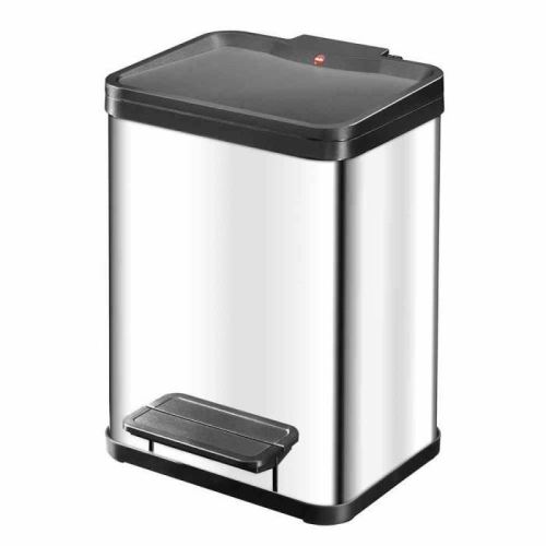 Poubelle de cuisine à pédale Hailo Öko Uno Plus Coloris Inox - vue 3