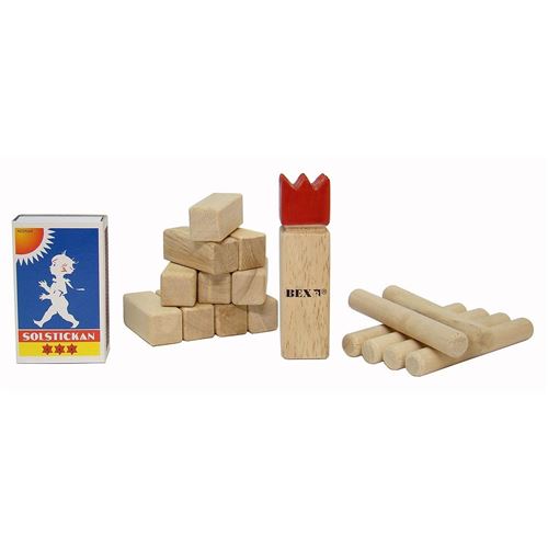 BEX Mini Kubb Bois en Caoutchouc