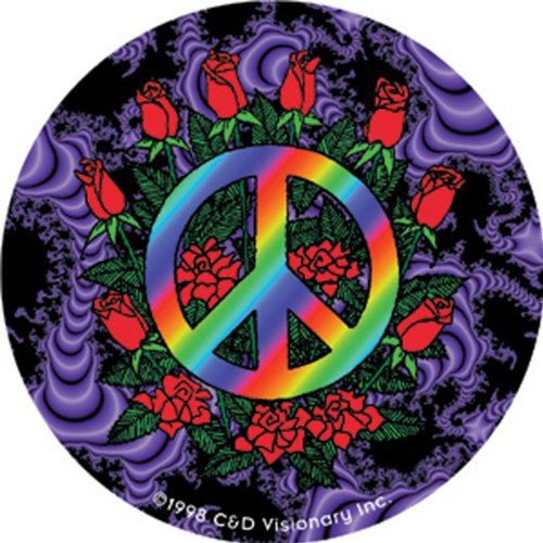 Licences Produits Sticker Peace and Roses