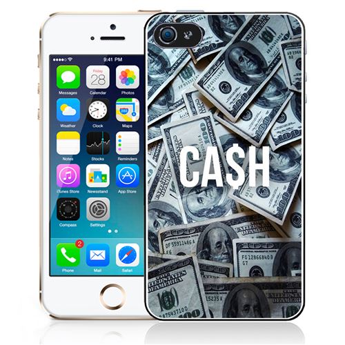 Coque pour iPhone 5C cash dollars