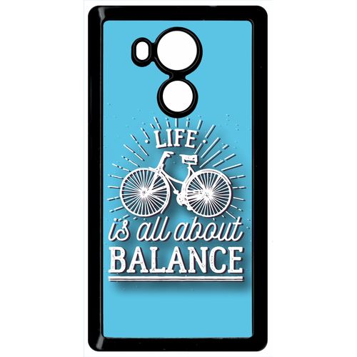 Coque Huawei Mate 8 Life Il All About Balance Fond Bleu