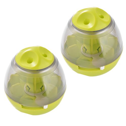 Comparer les prix de 2pcs Portable Chat Dog Feeder Interactive En Plastique Drôle Pet Distributeur D'aliments PS328