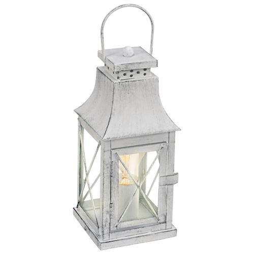 Lampe lanterne lisburn h29,5 cm - gris