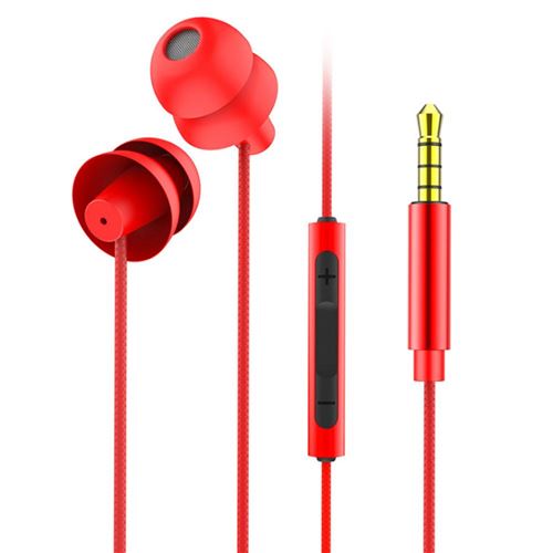 Écouteur Intra-Auriculaires 3,5Mm Filaires Sommeil Sonore Conduit Par Cable  pour Téléphone-Rouge - Ecouteurs - Achat & prix