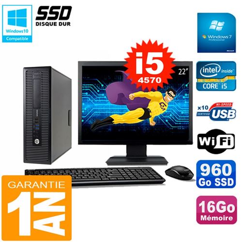 Acheter Pc hp elitedesk 800 g1 sff ecran 22' core i5-4570 16go disque 960 go ssd wifi w7 État correct - 379,00 € Pc hp elitedesk 800 g1 sff ecran 22' core i5-4570 16go disque 960 go ssd wifi w7 État correct - Hewlett-Packard reconditionné disponible sur Fnac