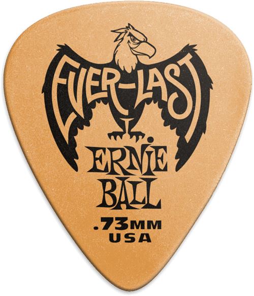 Ernie Ball Bleu Médiators Everlast 12 Pack 0,73Mm Médiators - Image 1
