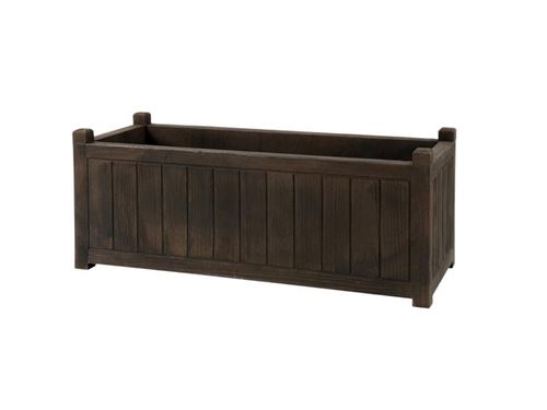 Jardinière rectangulaire effet bois - 100 x 40 x 40 cm - 90 L