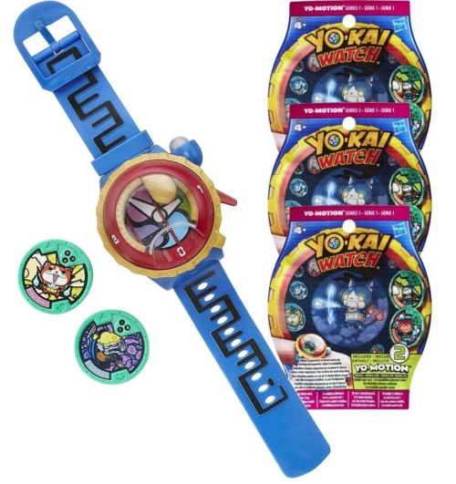 Montre parlante Yo-Kai Watch Modèle Zéro + 3 sachets de 2 médailles Yo-Motion