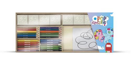 Multiprint jeu de Pop Unicornscouleurs bois 34 pièces