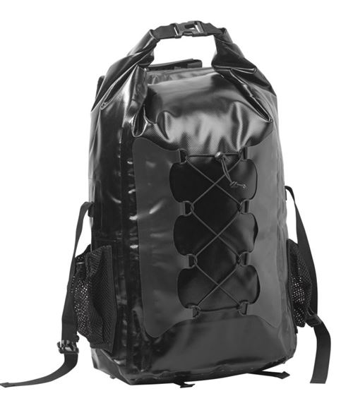 Sac à dos trekking étanche en toile de bâche 30 L - coloris noir