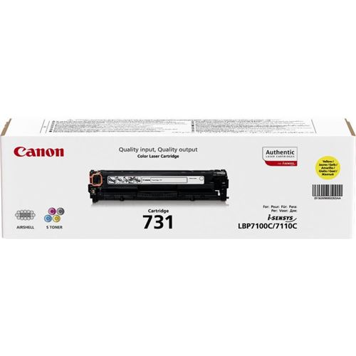 Canon 731 Y - Jaune - original - cartouche de toner - pour i-SENSYS LBP7100Cn, LBP7110Cw, MF623Cn, MF628Cw, MF8230Cn, MF8280Cw