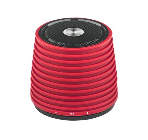 Elbe ALT116BT - Minihaut-parleur Bluetooth, tiempo reproducción 3hrs, couleur rojo