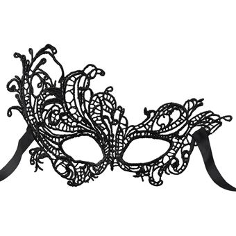loup en dentelle noir femme - modèle aléatoire - boland 00249 - 1
