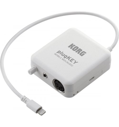 Korg PLUGKEY blanc - Interface MIDI & Audio pour iOS