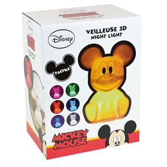 Mickey Veilleuse Tactile - Blanc
