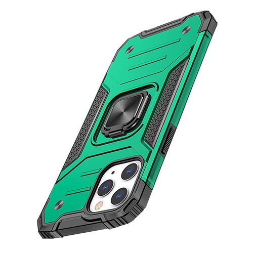 Housse de protection en TPU avec support de bague magnétique pour iPhone 12 Pro Max 6,7” - Armée Verte