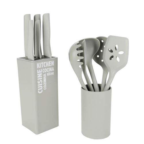 Pradel heritage set 11 ustensiles - avec bloc en plastique et pot 523110