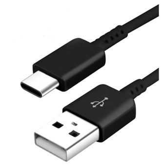 Cable USB- Type C Chargeur Noir pour Samsung Galaxy A8 / S9 / S9Plus Noir  Little Boutik®