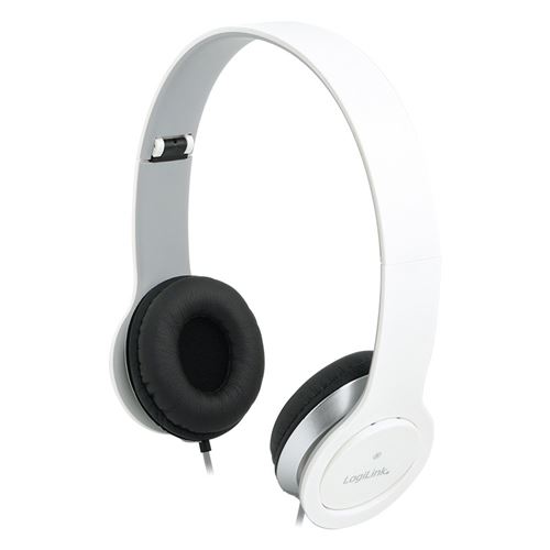 LogiLink Stereo High Quality Headset - Micro-casque - circum-aural - filaire - blanc
