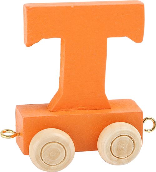 Legler lettre T du train orange 6,5 cm