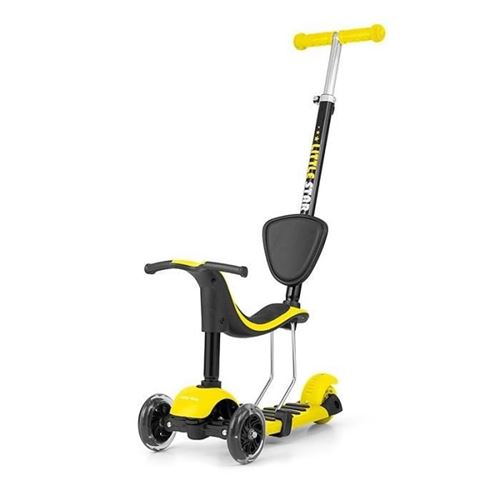 Milly Mally Little Star 3-in-1 step Marchepied Pour Enfant Junior Frein à pied Jaune