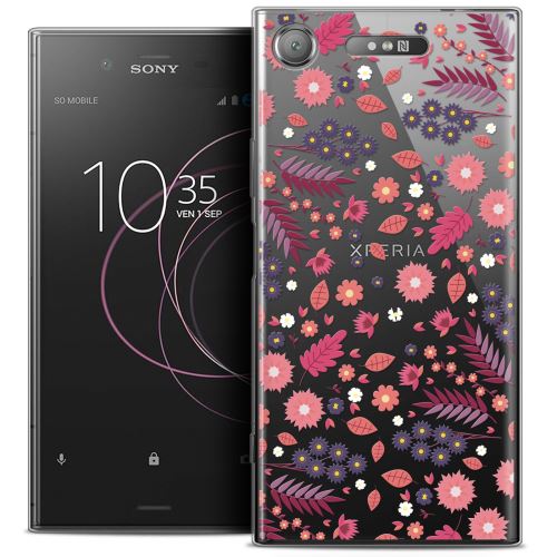 Coque Sony Xperia XZ1 (5.2 ) CASEINK Housse Etui [Crystal Gel HD Collection Spring Design Printemps - Souple - Ultra Fin - Imprimé en France]