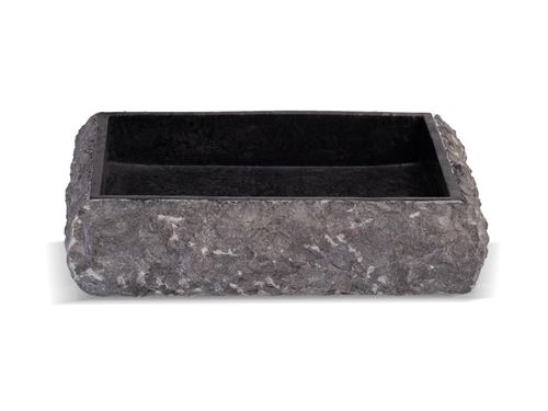 Vasque de salle de bain en marbre RIVER - Couleur grise