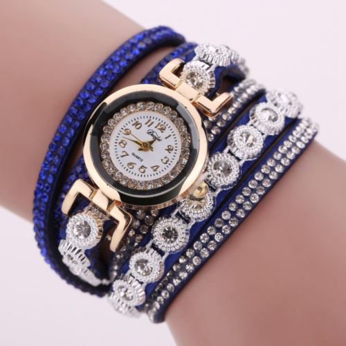 Montre Femme Quartz Bracelet D095 Bleu foncé