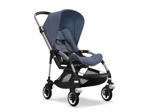Bugaboo - Poussette Bee5 base+ Alu- bleu chiné