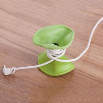 4 Organiseurs De Câble En Silicone - Enrouleur Pour écouteurs, USB, Chargeurs - Boucle Métal - 12x5 Cm - Jaune Et Bleu - Anti-emnêlement