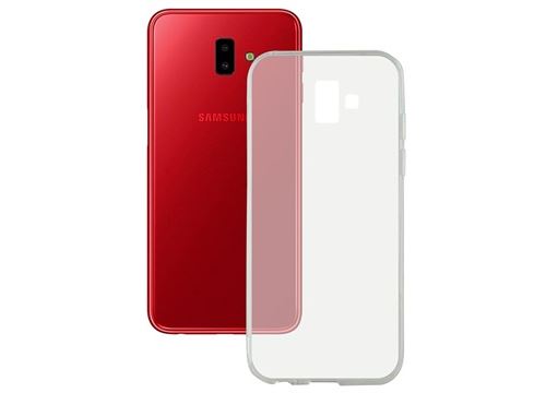 Coque Samsung Galaxy J6+ en TPU Ultra Fine Ksix Flex - Transparente