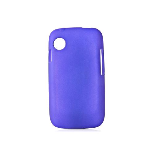 Coque rigide bleue foncé toucher gomme pour Wiko Ozzy