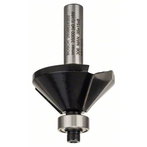 Fraise à Chanfreiner - Bosch - Modèle V - Ø 8 Mm - L 15 Mm - G 56 Mm - 45°