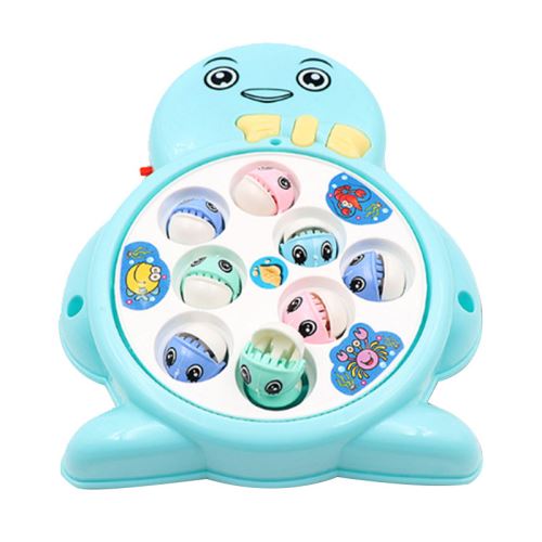 Child Baby Cute Penguin Magnetic Intelligence Fishing Tool Automatic Music Toy