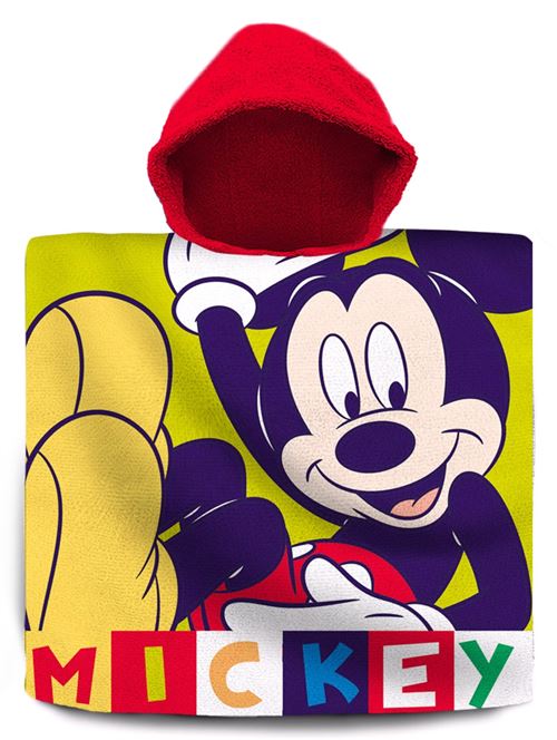 Disney badponcho Mickey Mouse junior 120 x 60 cm coton