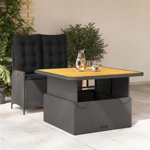 Non Communiqué Gris Vidaxl Ensemble À Manger De Jardin Avec Coussins 2Pcs, Table De Terrasse, Ensemble De Meubles De Patio, Mobilier 3277451