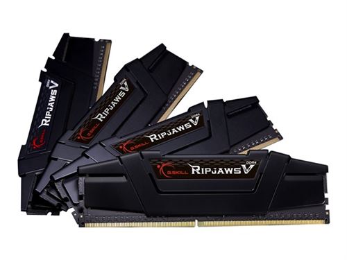 G.Skill Ripjaws V - DDR4 - kit - 32 Go: 4 x 8 Go - DIMM 288 broches - 3600 MHz / PC4-28800 - CL16 - 1.35 V - mémoire sans tampon - non ECC - noir classique