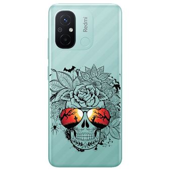 Custodia HAOYE Per Xiaomi Redmi 12C / 11A – Effetto Marmo In Vetro Temperato 9H + Bordo TPU Morbido – Antigraffio