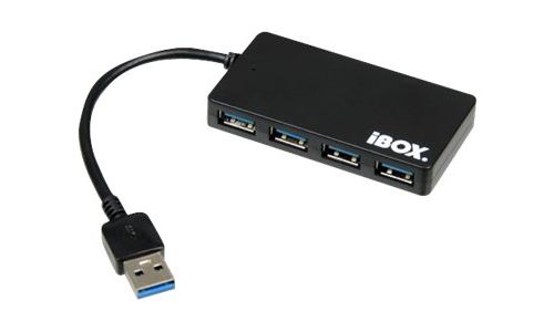 iBOX IUH3F56 - Concentrateur (hub) - 4 x SuperSpeed USB 3.0 - de bureau