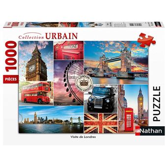Nathan puzzles - Puzzle 1000 pièces - Visite de Londres multicolore - 1