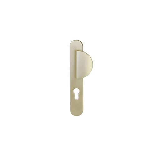 Palière demi-lune Aluminium - Cylindre - Finition Champagne