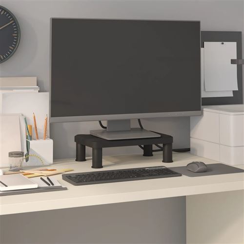 Vidaxl Noir Support De Moniteur - Image 3