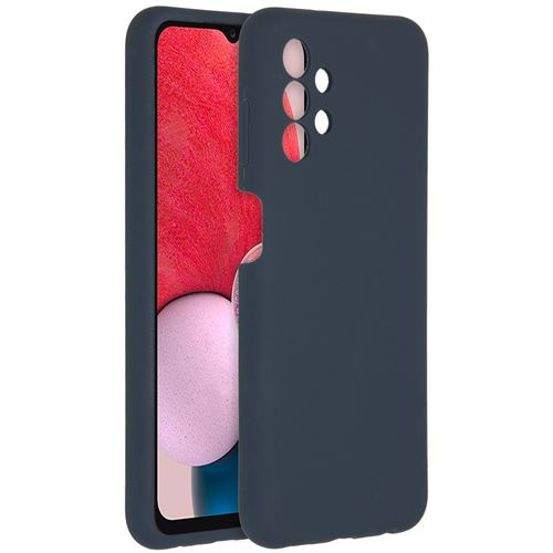 Accezz Coque Liquid Silicone pour Samsung Galaxy A13 (4G) Bleu foncé
