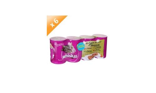 Whiskas terrine agneau veau 4x400g (x6)